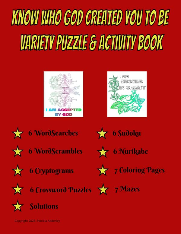 Do You Know Who God Created You To Be? Variety Puzzle & Activity Book